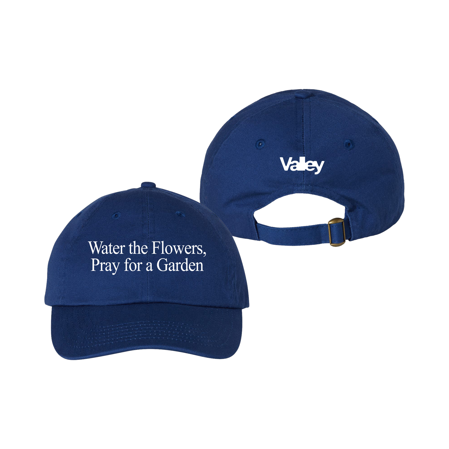 WATER THE FLOWERS BLUE DAD HAT