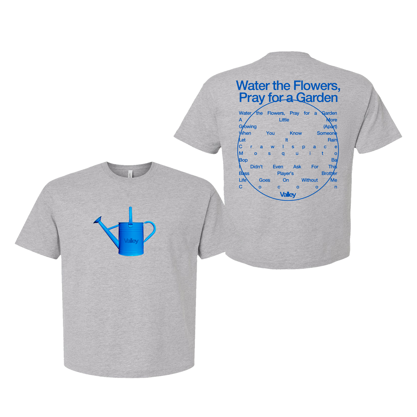 WATERING CAN ASH GREY TEE